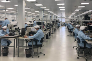 Instalaciones de Tecnobit, parte del Grupo Oesía en su sede en Valdepeñas.