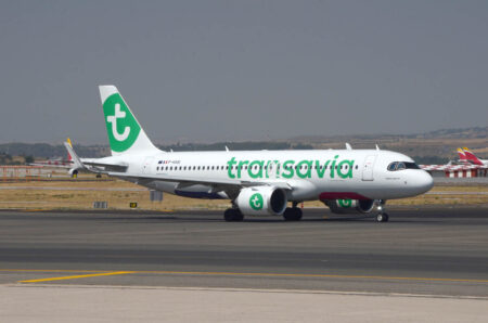 Colores actuales de Transavia.