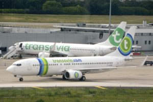 Boeing 737 de Transavia France en el aeropuerto de París Orly.q