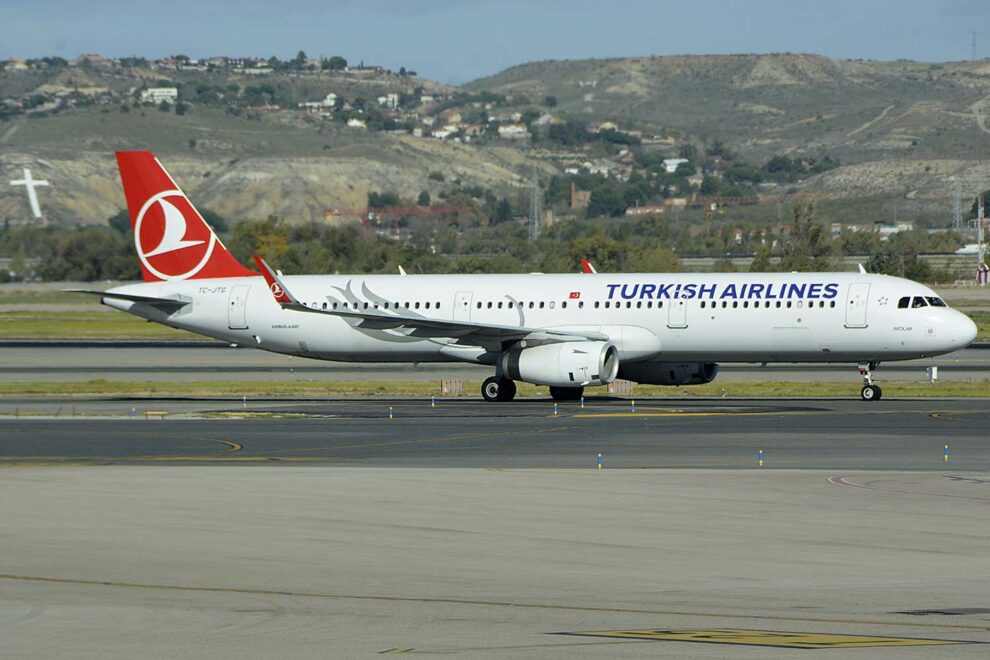 Airbus A321 de Turkish Airlines.