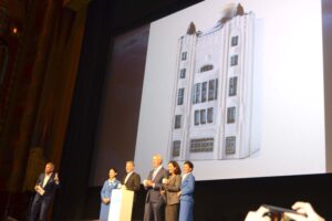 Acto de presentación de la casa 102 de KLM en el cine Tuschinski.