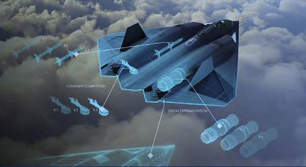Imagen del que podría ser el nuevo avión de combate secreto de la USAF.