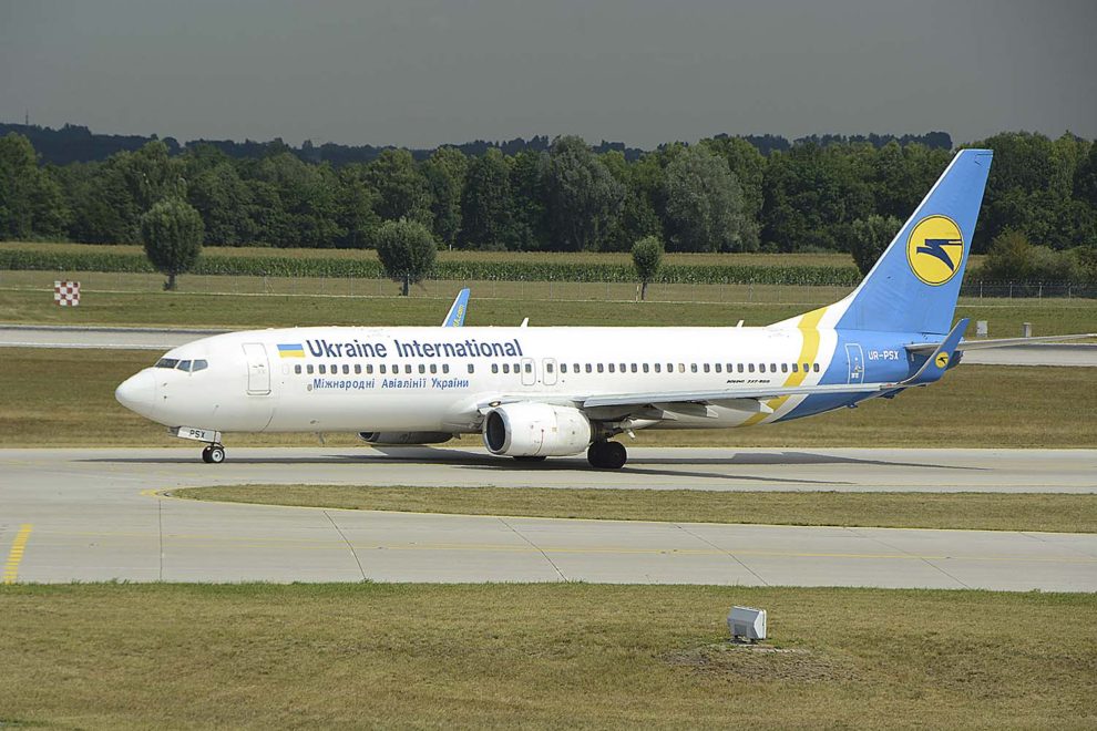 Boeing 737-800 de Ukraine International similar al accidentado.