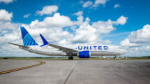 Boeing 737-8 que United usará en sus vuelos a Santiago de Compostela.