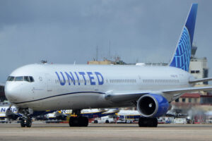 Boeing 767-400ER de United usado en la ruta a Palma de Mallorca.