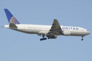 Boeing 777-200 de United Airlines.