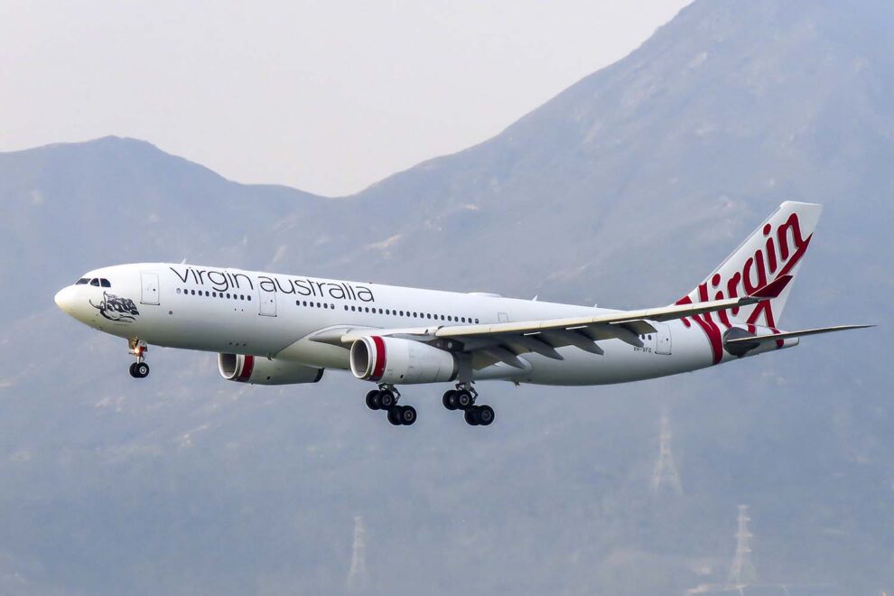 El primer Airbus A330 de Privilege cuando aún operaba para Virgin Australia.