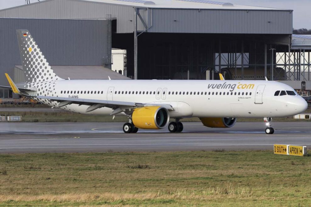 Entre las entregas en enero de Airbus ha estado el primer A321neo para Vueling.