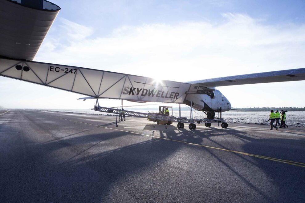 El Solar Impulse 2, con su matrícula española para sus vuelos con Skydweller.