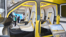 Cabina de pasaje de uno de los prototipos de eVTOL construidos por Wisk.