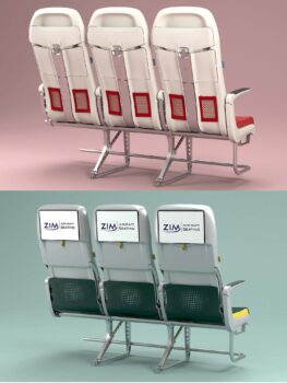 Los asientos Zimlite se ofrecen con varias opciones de respaldo en función del tipo de vuelo.