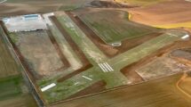 Vista aérea del aeródromo de Taragudo.