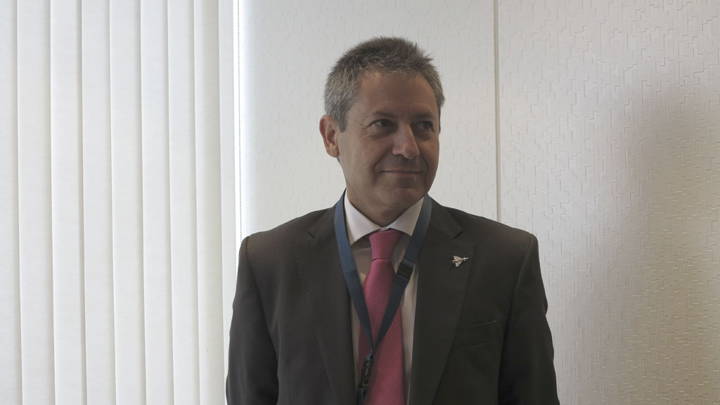 Alberto Gutiérrez, nuevo CEO de Eurofighter, durante su conferencia de prensa en Le Bourget