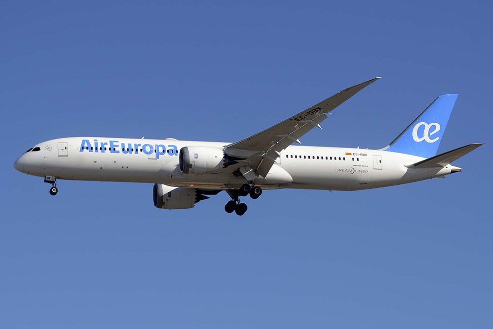 Air Europa incorporará en 2022 cinco Boeing 787 y seis B-737.