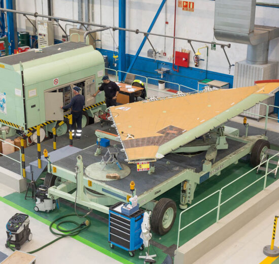 Producción de alas para el Eurofighter en la factoría de Airbus en Getafe.