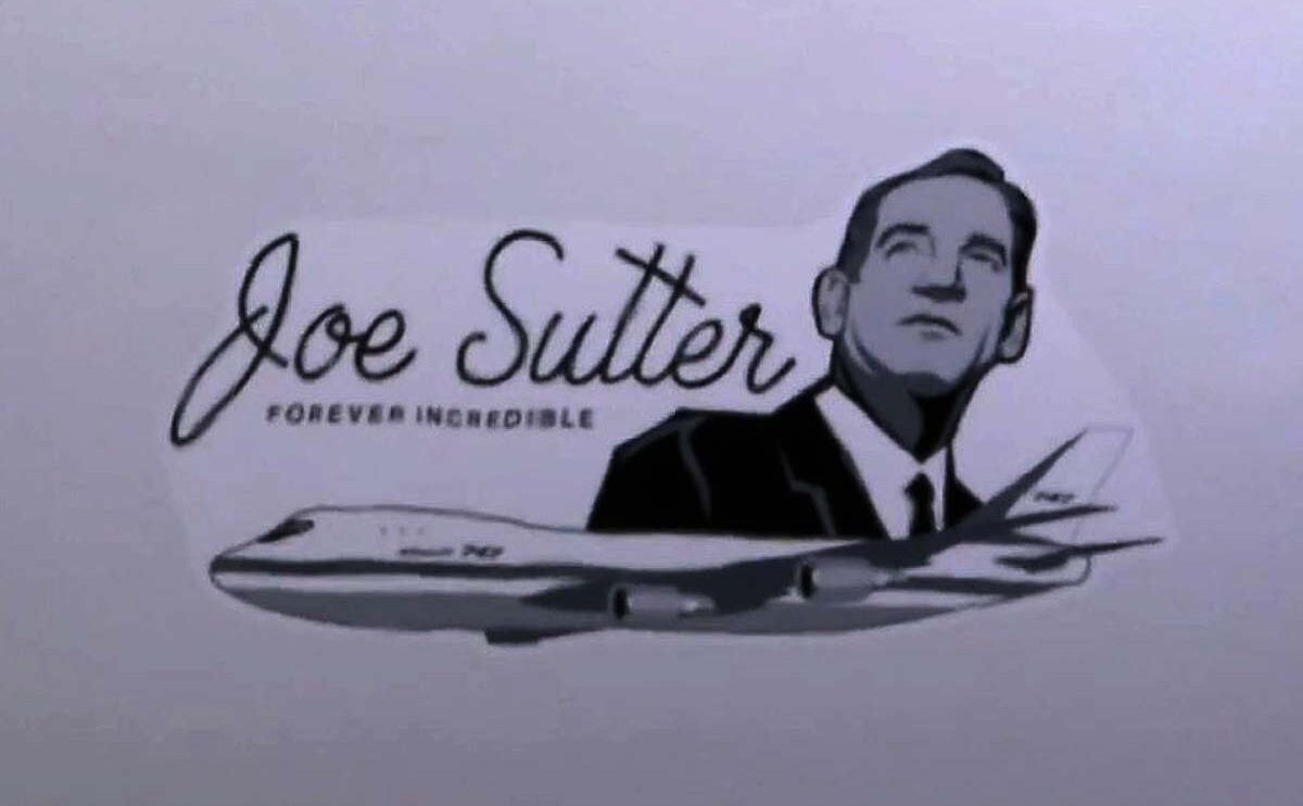 Atlas Air ha añadido esta pegatina al último Boeing 747 en recuerdo del padre del Jumbo.