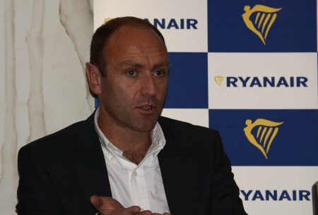 Kenny Jacobs, director de marketing de Ryanair en su comparecencia en Madrid.