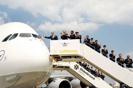 Lufthansa bautiza su noveno A380 con el nombre de Berlin