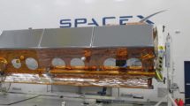 El satélite español Paz en sus útlias pruebas antes de su lanzamiento.
