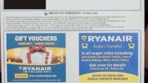 Tarjeta de embarque de Ryanair impresa desde su web.