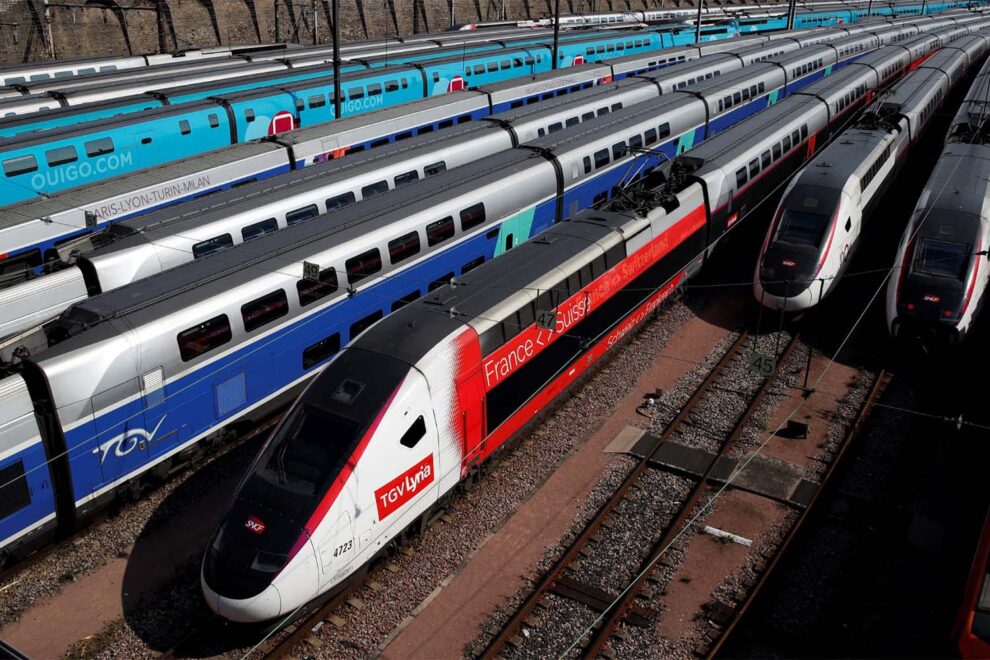 Trenes de alta velocidad en Francia.